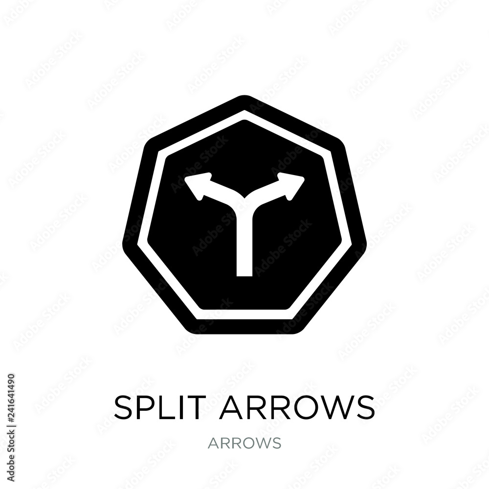split arrows icon vector on white background, split arrows trend split arrows icon vector on white background, split arrows trend