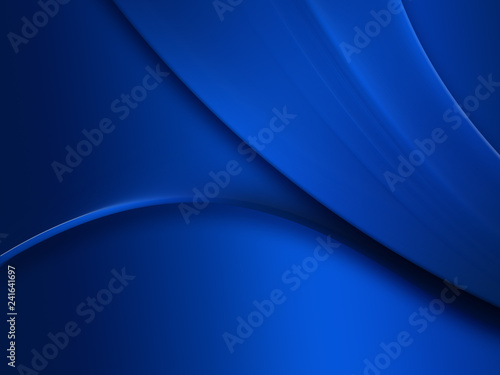 Elegant Abstract Blue Wave Background 