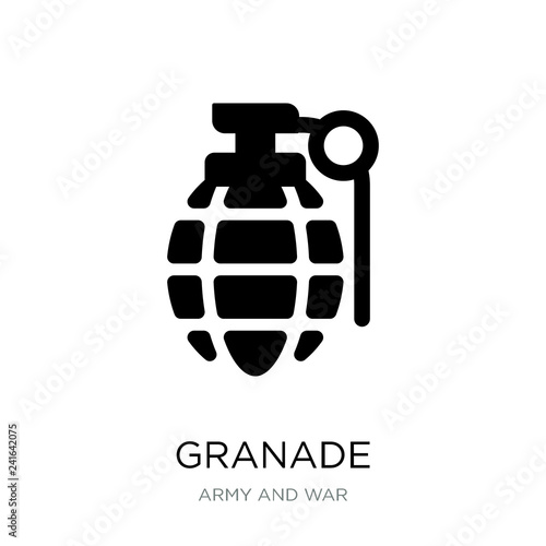 granade icon vector on white background, granade trendy filled i photo