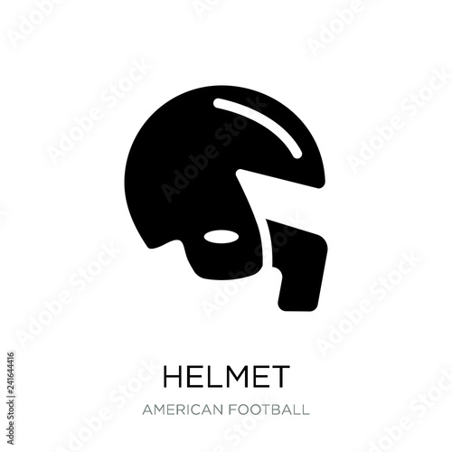 helmet icon vector on white background, helmet trendy filled ico