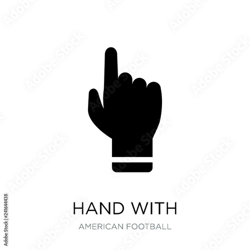 hand with extended pointing finger icon vector on white backgrou