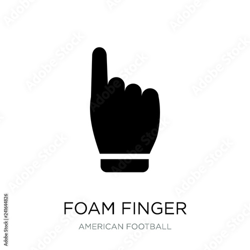 foam finger icon vector on white background, foam finger trendy
