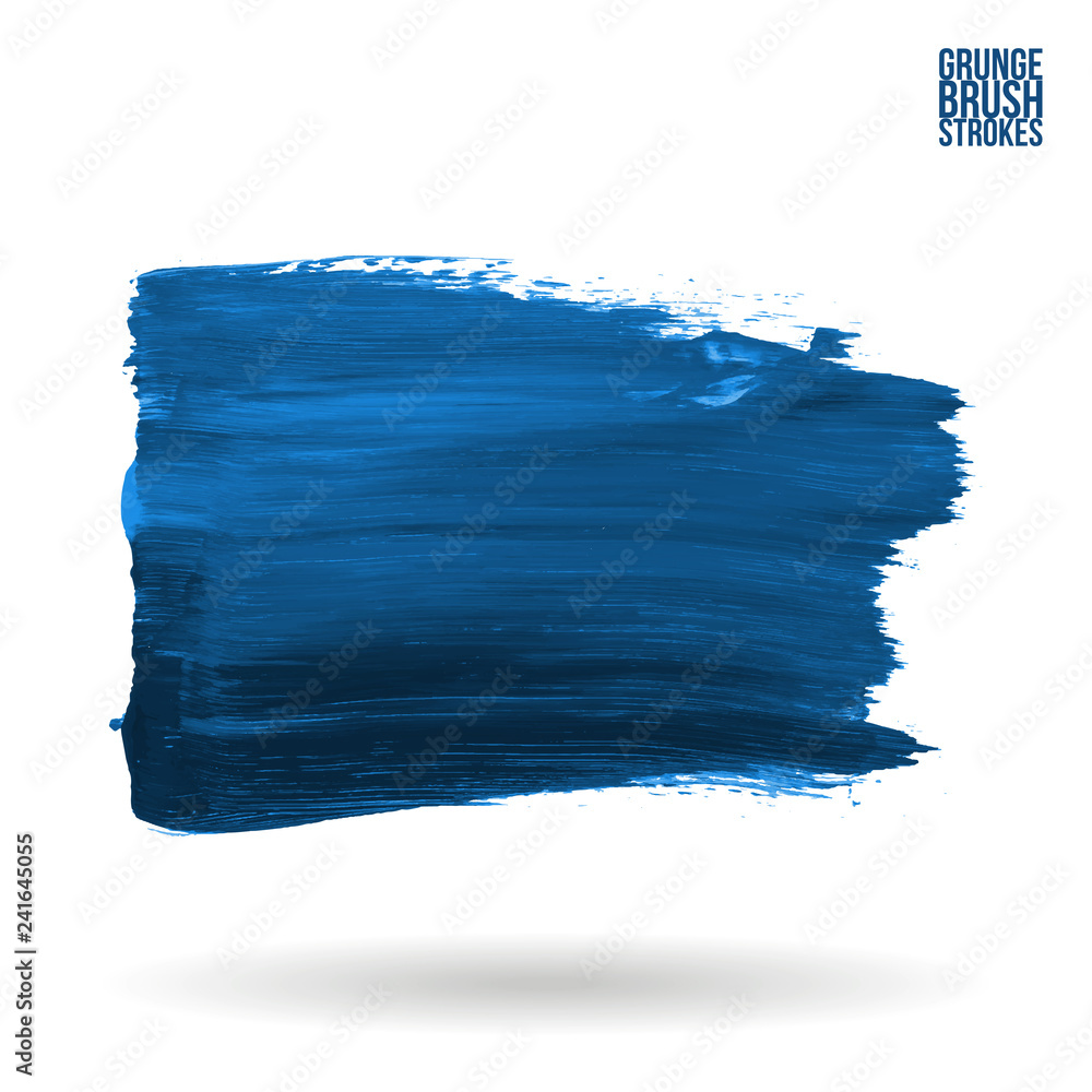 Blue brush stroke and texture. Grunge vector abstract hand - painted element. Underline and border design. Blue brush stroke and texture. Grunge vector abstract hand - painted element. Underline and border design.