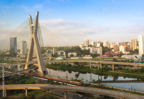 The Octavio Frias de Oliveira bridg, ponte estaiada.