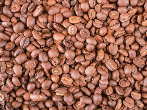 coffee beans close up.