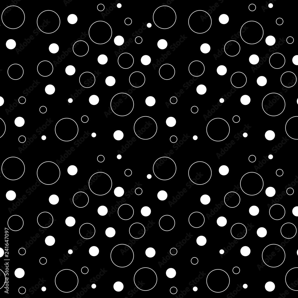 Fondo Negro Con Lunares Blancos Stock Vector Adobe Stock