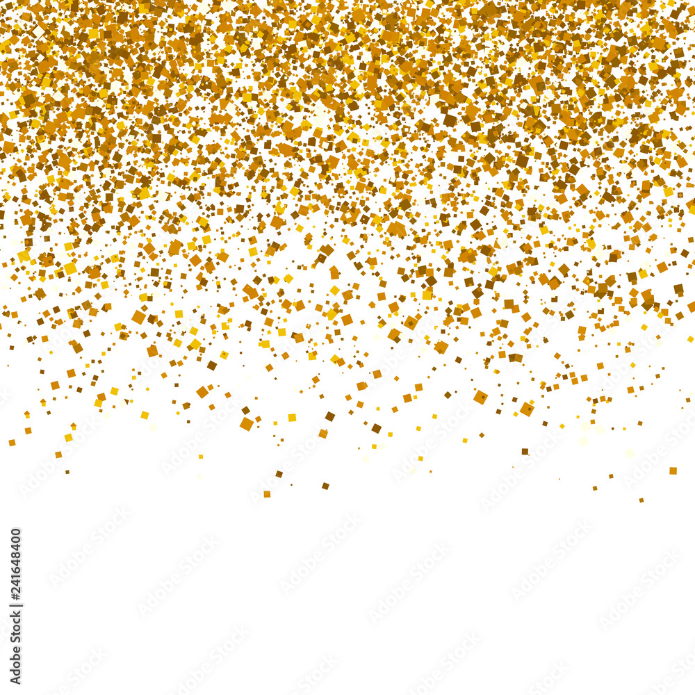 Golden glitter texture on a white background. Vector illustration,eps 10.
