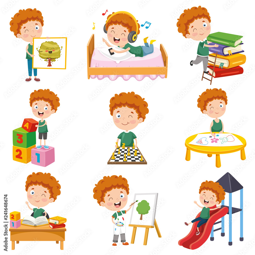 Vector Illustration Of Cartoon Character Vector Illustration Of Cartoon Character