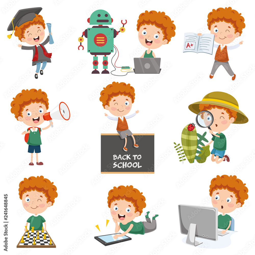 Vector Illustration Of Cartoon Character Vector Illustration Of Cartoon Character