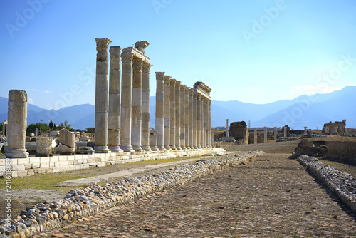 Laodicea,  the seven churches of   Relevetion, at Denizli, Turkey photo