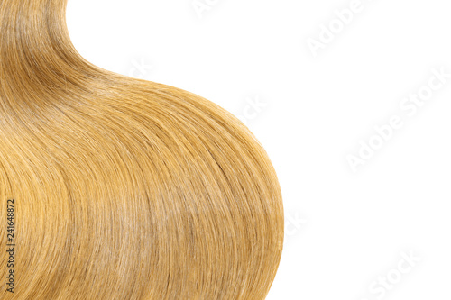 Natural blond hair as background. High resolution. Copy space