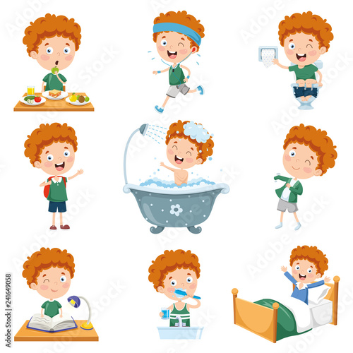 Vector Illustration Of Cartoon Character
