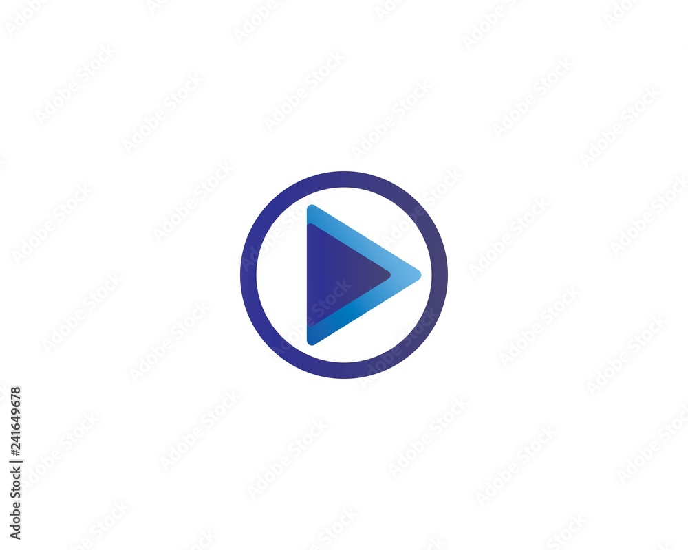 Vector play button icon
