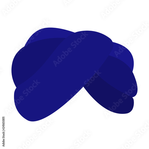 Blue Turban - Blue turban isolated on white background