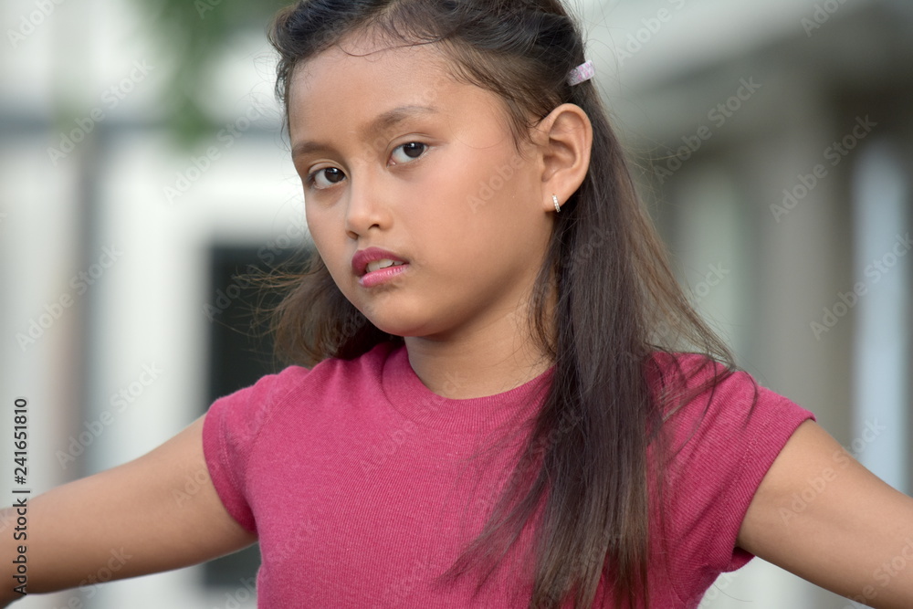 Serious Cute Filipina Person Serious Cute Filipina Person