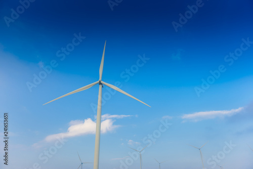 Windmill turbine field for electric production at Khao Kho, Petchabun, Thailand