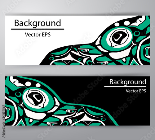 native header invitation Vector