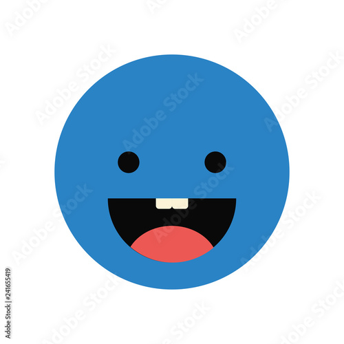 happy face isolated icon