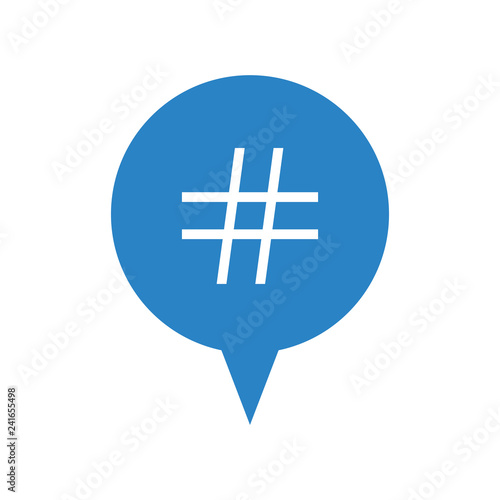 speech bubble with numeral isolated icon