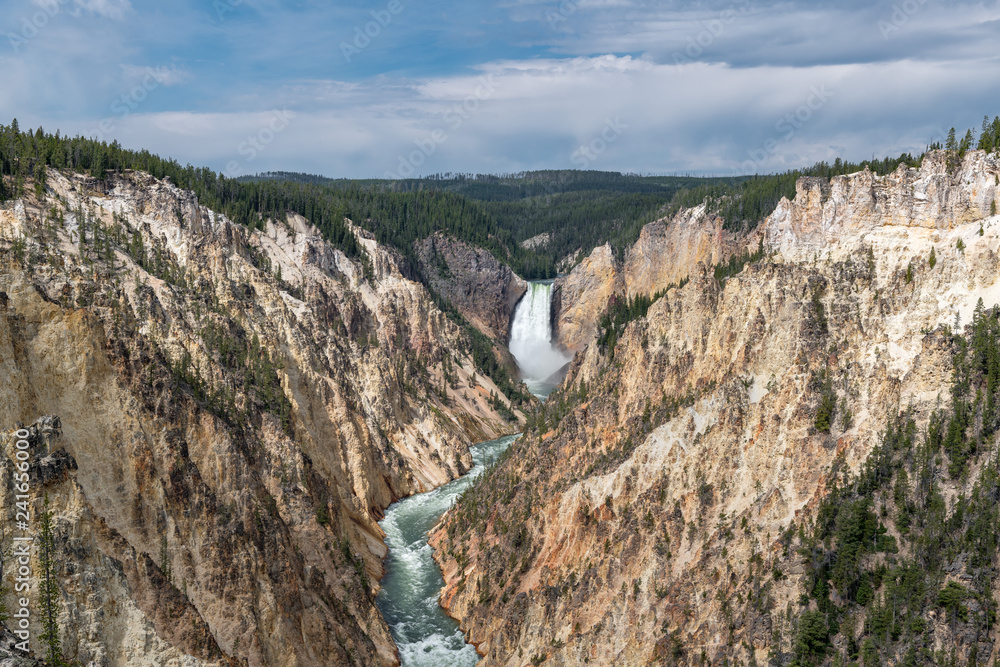 Grand Canyon of the Yellowstone in Yellowstone National Park, Wyoming.