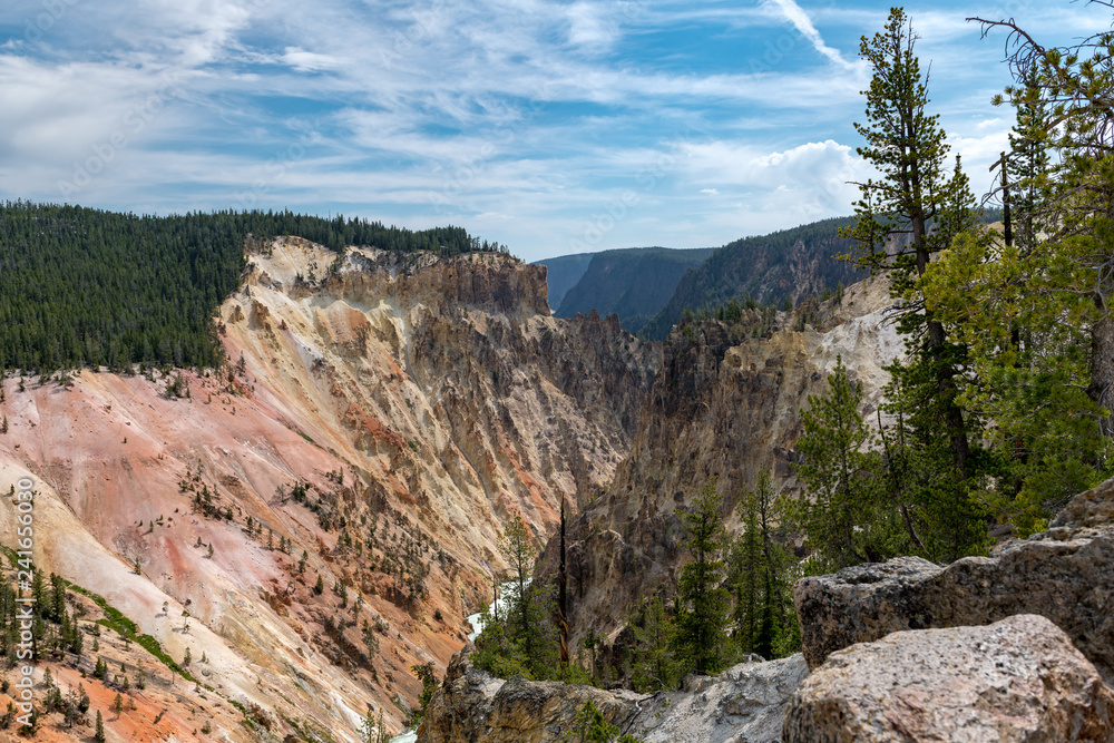 Grand Canyon of the Yellowstone in Yellowstone National Park, Wyoming.