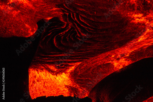 Hot Lava Flow, Kilauea Volcano