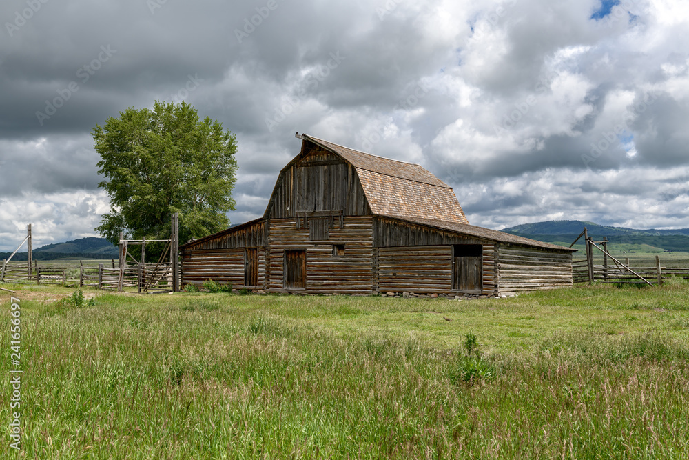 Historic Moulton Barn in Grand Teton National Park, Wyoming, USA Historic Moulton Barn in Grand Teton National Park, Wyoming, USA