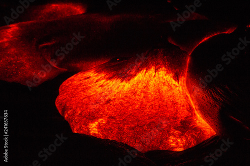 Hot Lava Flow, Kilauea Volcano