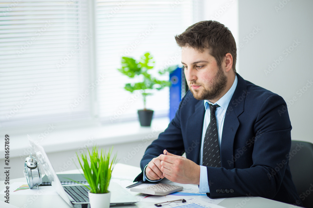 Business people working with document at office Business people working with document at office