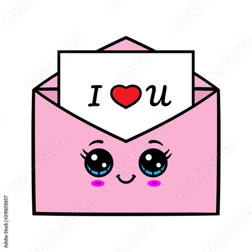 Cartoon Kawaii Love Letter