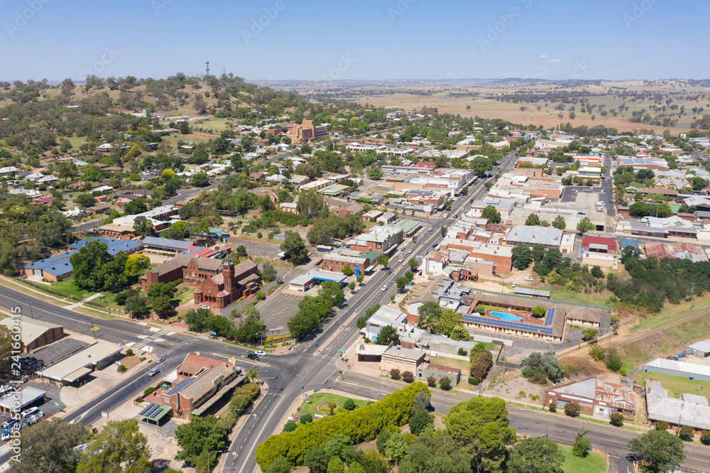 Fototapeta premium The central western New South Wales town of Cowra.