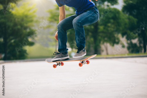 Skateboarder skateboarding outdoors