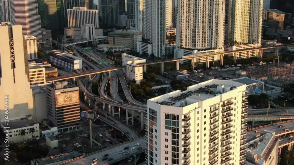 Aerial of architecture, landmarks and sights in Miami, Florida. Aerial of architecture, landmarks and sights in Miami, Florida.