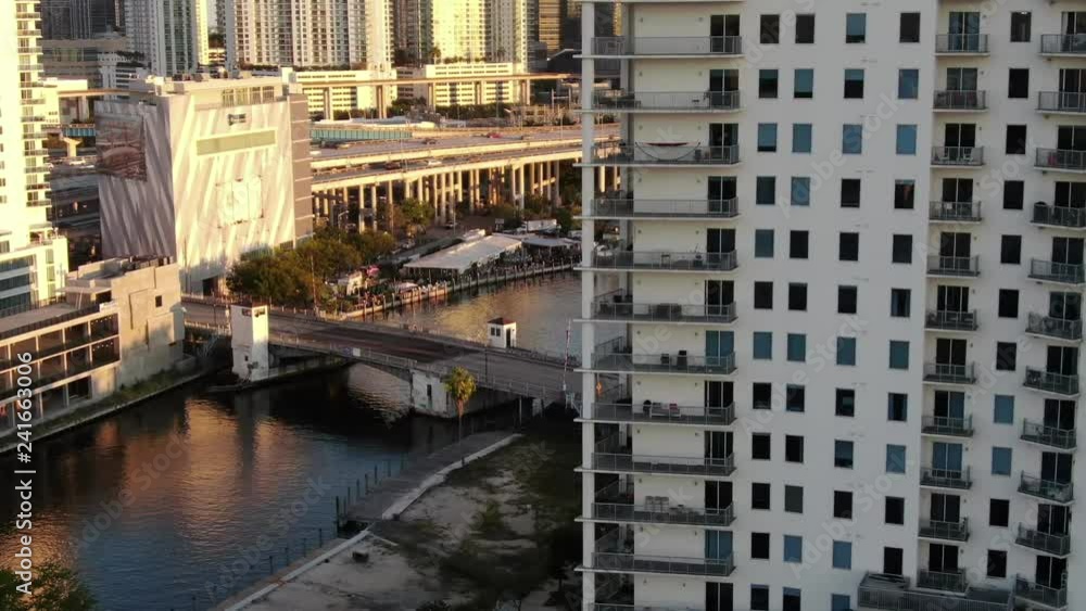 Aerial of architecture, landmarks and sights in Miami, Florida. Aerial of architecture, landmarks and sights in Miami, Florida.