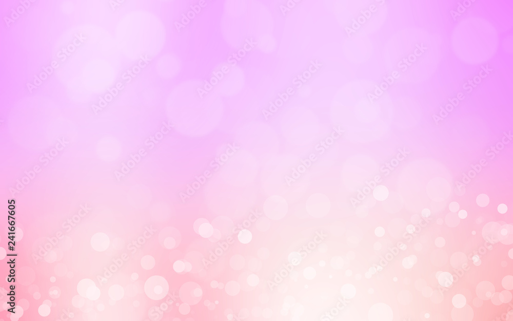 soft pink bokeh background beautiful bright light blurred glitter effect. decoration for your design