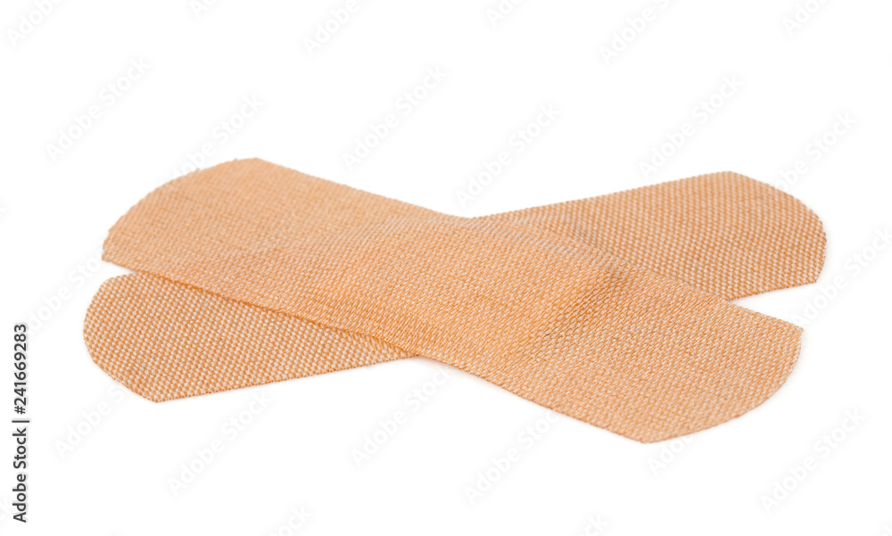 beige plaster isolated on white beige plaster isolated on white