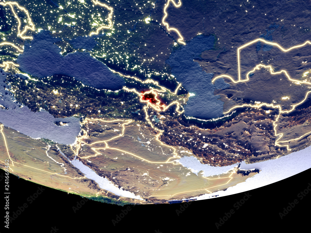 Armenia Map and Satellite Image