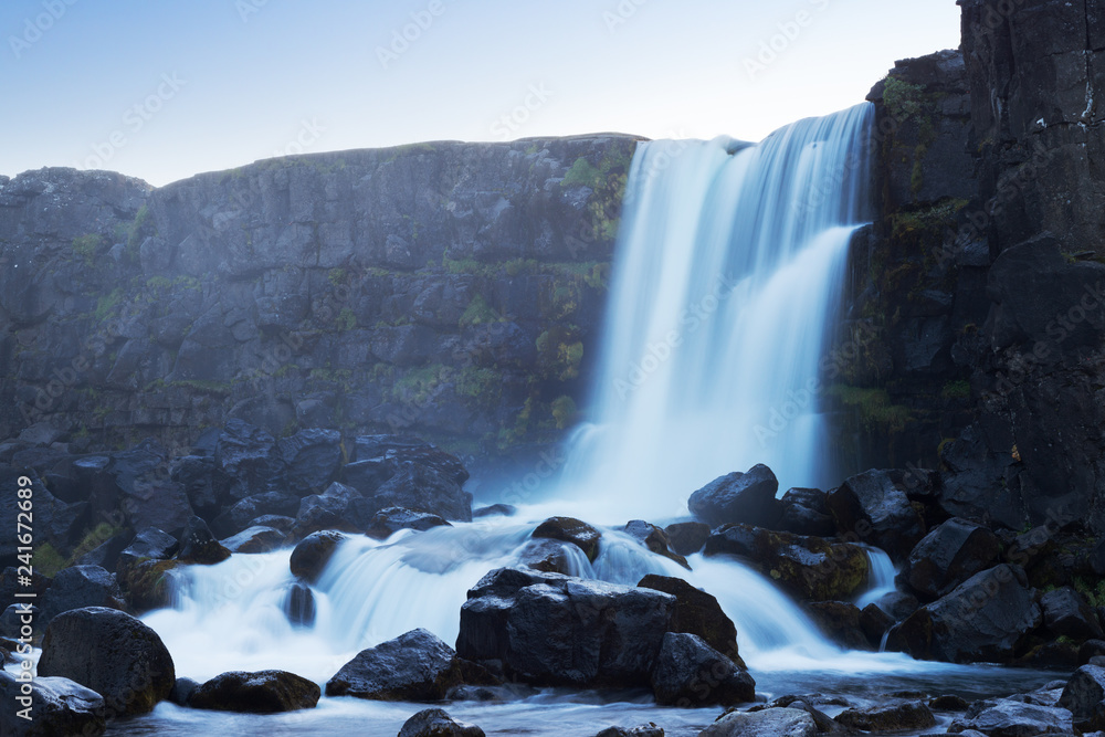 Oxararfoss waterfall, Iceland Oxararfoss waterfall, Iceland