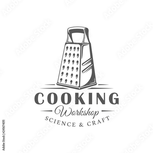 Cooking label isolated on white background