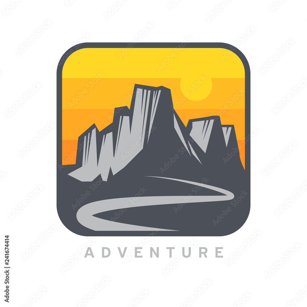 Mountain Logotype, Label, Badge