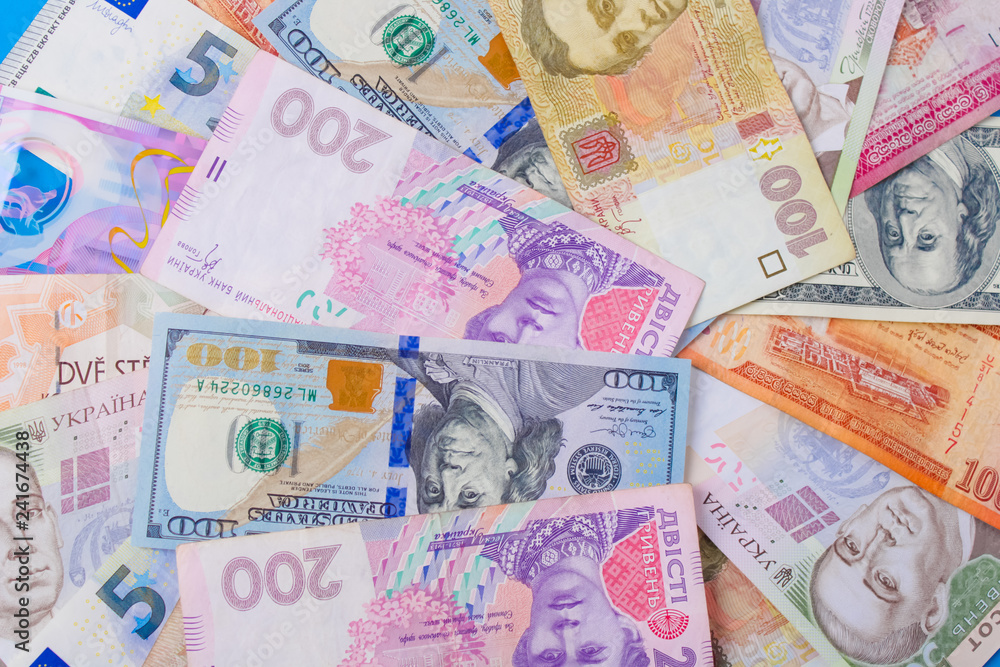 Obraz premium money background close up