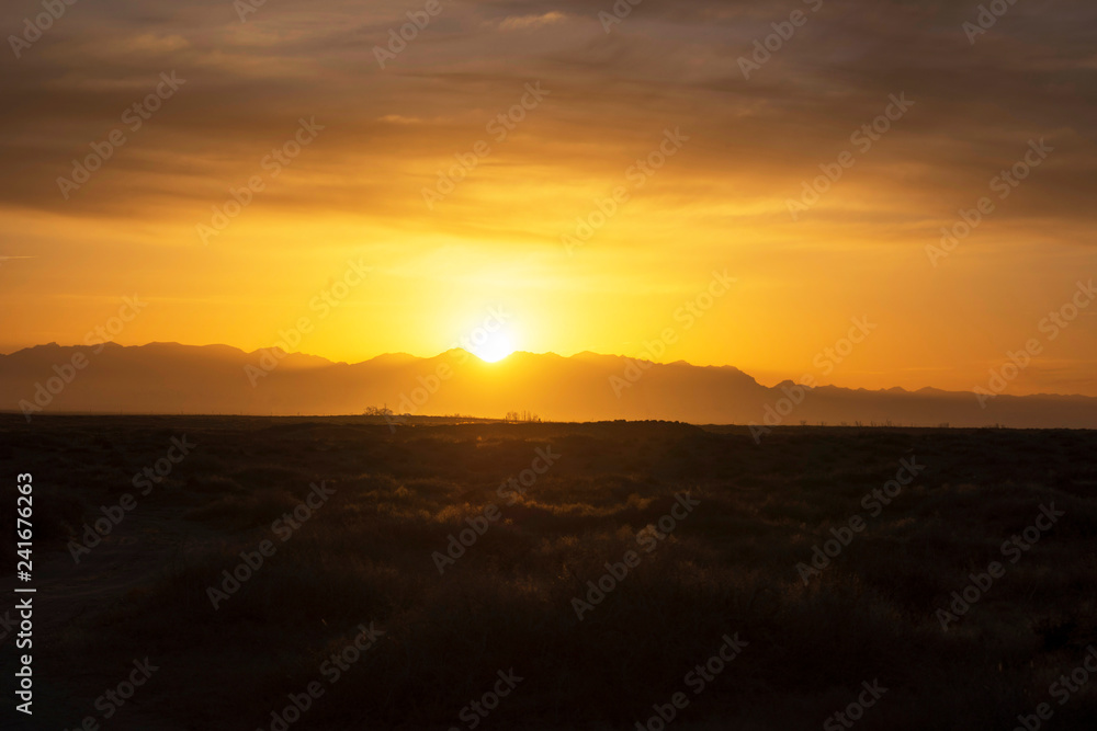 Sunriserosy clouds of dawn in the mountains Sunriserosy clouds of dawn in the mountains