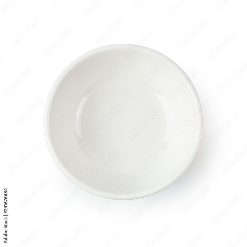 White Ceramic Bowl isolated on white background White Ceramic Bowl isolated on white background