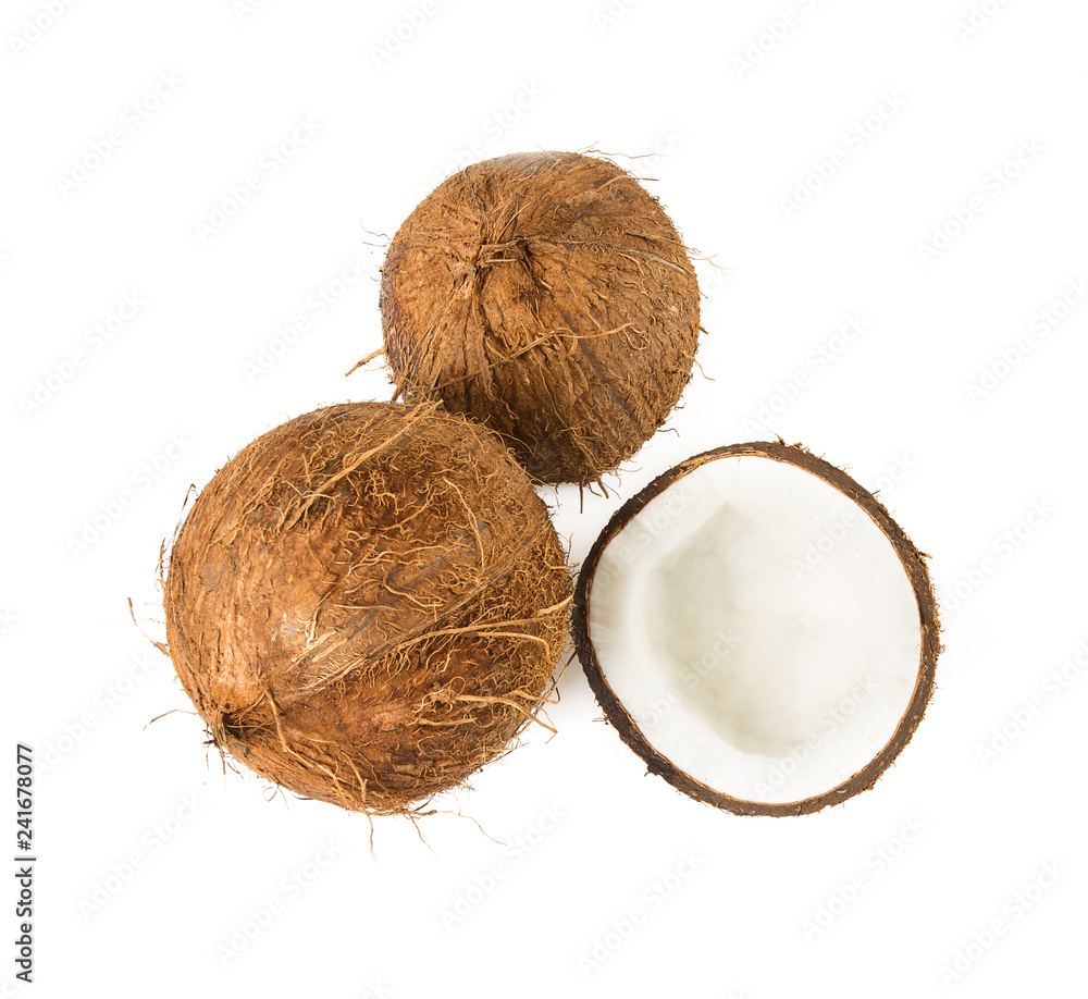coconut isolated on white coconut isolated on white