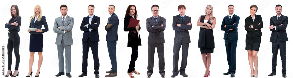 group of successful business people isolated on white group of successful business people isolated on white