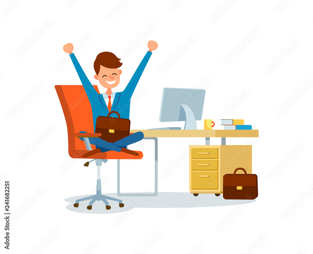 Business Worker at Workplace Businessman at Office Business Worker at Workplace Businessman at Office