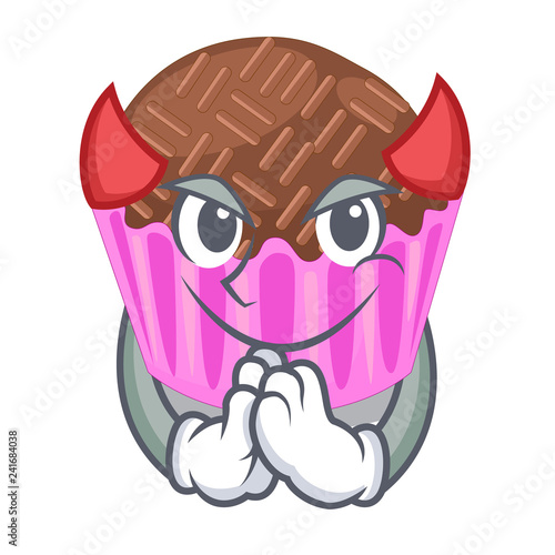 Devil bragadeiro presented in the character jar