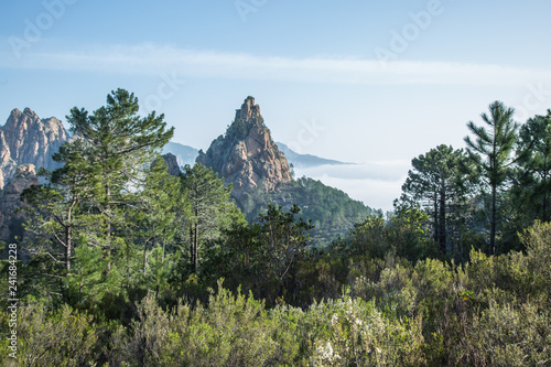 Mountain landscape on Corsica