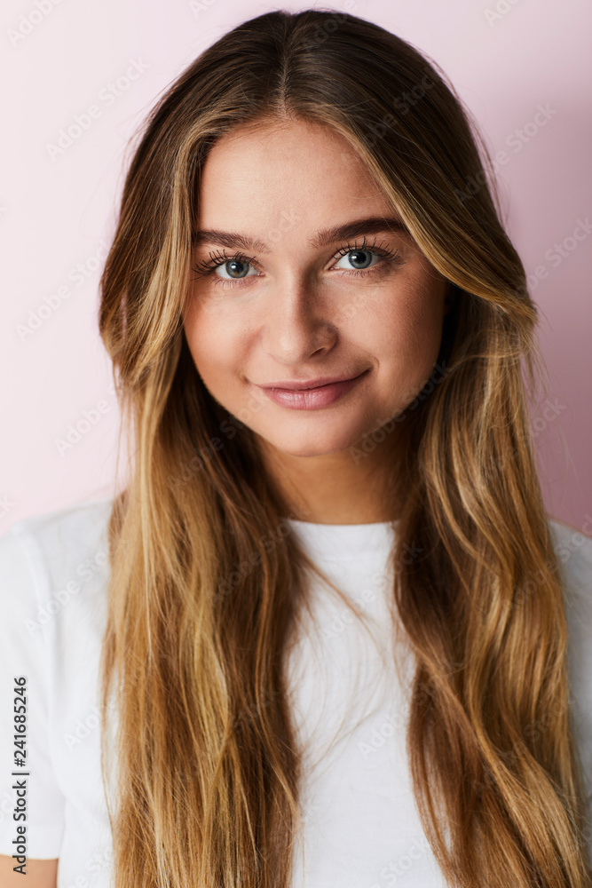 Pretty blond girl in studio, portrait Pretty blond girl in studio, portrait