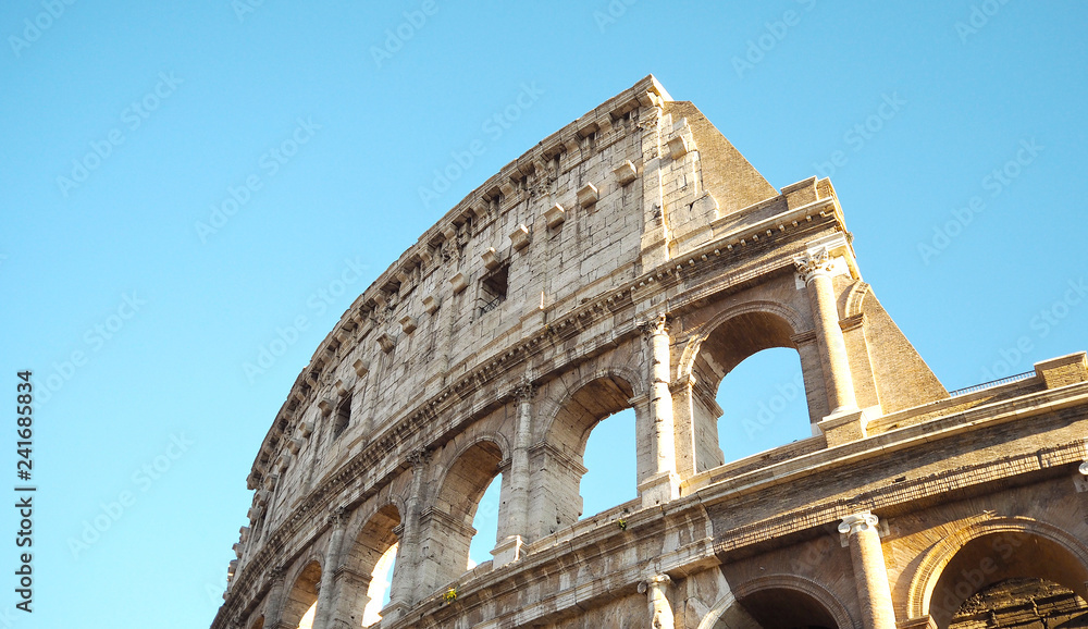 Colosseum or Coliseum in rome, also known as the Flavian Amphitheatre -Italy